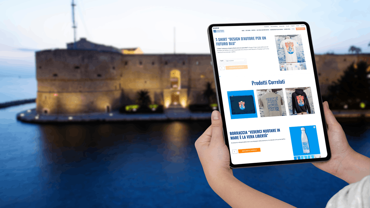 Mockup nuovo sito web Jonian Dolphin Conservation