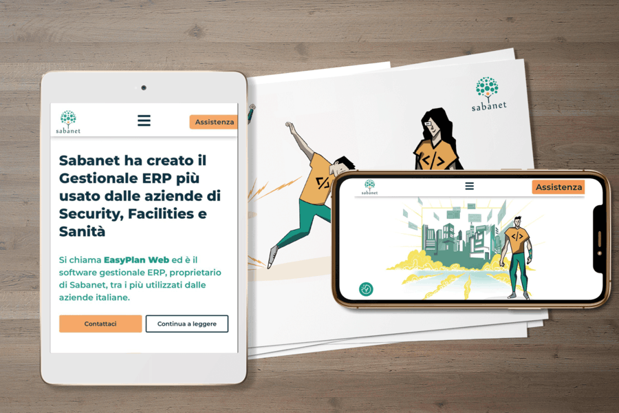 Il progetto di rebranding per Sabanet - Nuovo sito web e mascotte aziendale